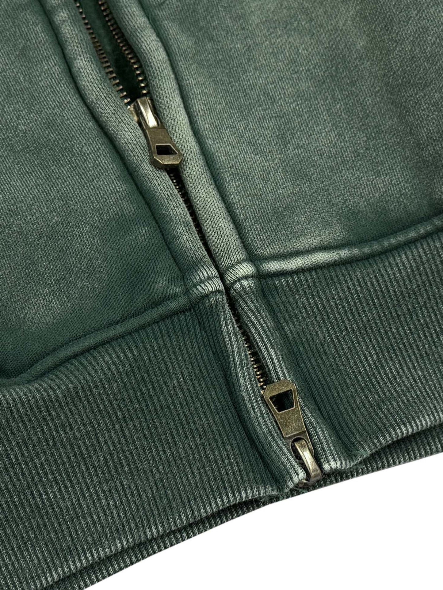 Sabr Oversized Zip-Up Hoodie: Heavyweight Cotton, Arabic Design